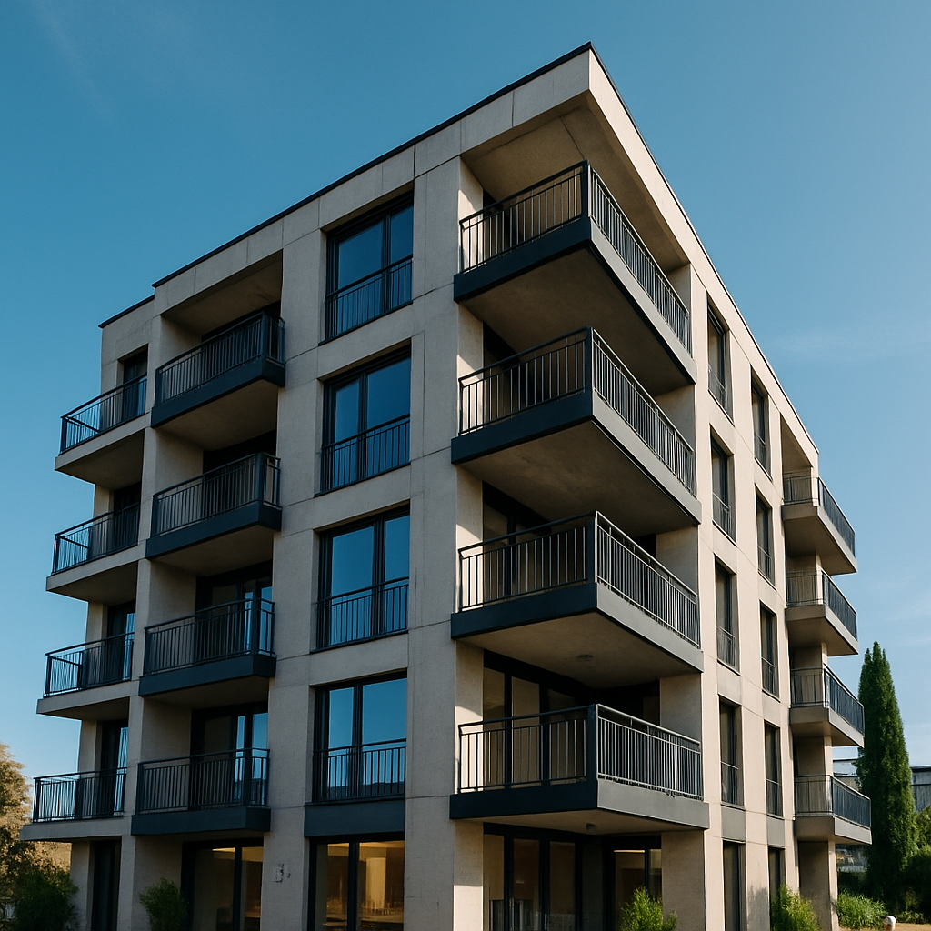 Luksuzna četvorospratna zgrada savremenog dizajna, vrhunske izrade firme ekosphere doo Ulcinj – projekat cg.ekosphere-construction.me.
